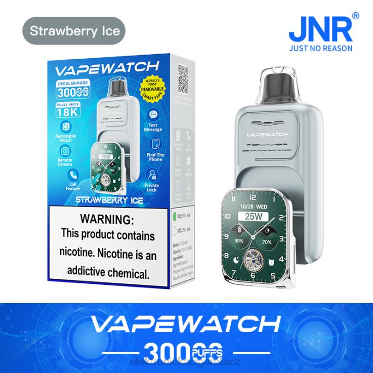 JNR vape hodinky 4Z8JR10 jahodový led elektronická cigareta vuse